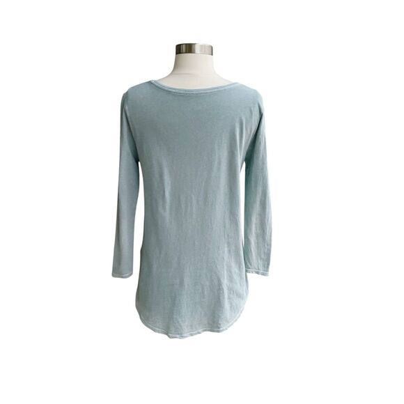 Lucky Brand Top S Elephant Ride Boho Graphic Print Pullover 3/4 Sleeve Knit Tee - Picture 7 of 9